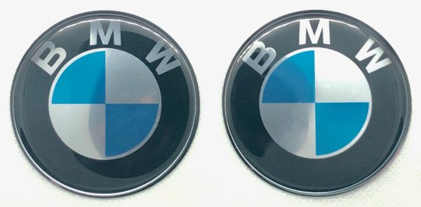 3D BMW logo (Silver black/blue)