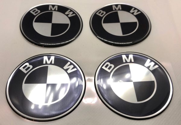 3D BMW logo (Silver black/blue)