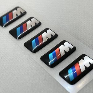 3D BMW M logo stickers
