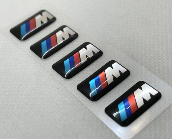 3D BMW M logo stickers