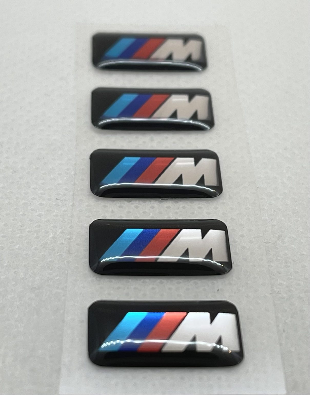 3x Stickers Plaque d'immatriculations 74 BMW M Power 100X45 mm Promo Ref66