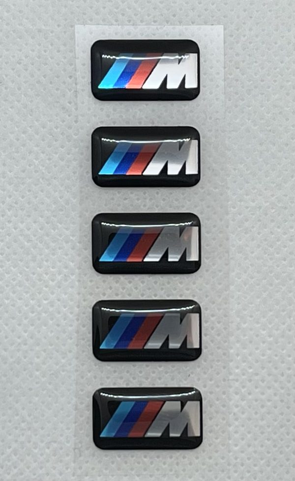 3D BMW M logo stickers