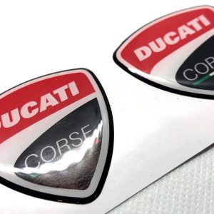 3D Ducati Corse logo (White red)