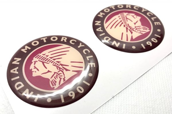 3D Indian Motorcycle logo (Brown red)