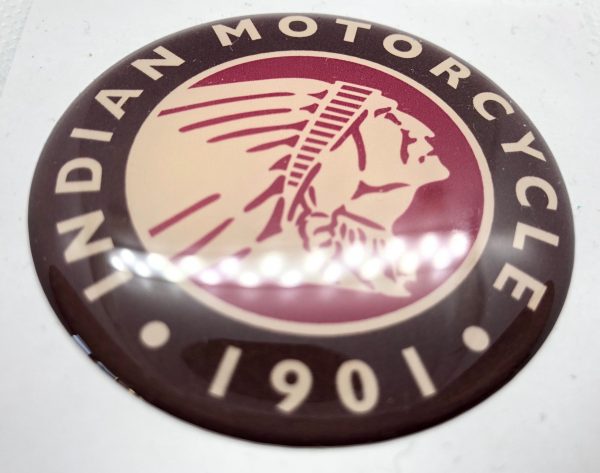 3D Indian Motorcycle logo (Brown red)