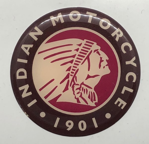 3D Indian Motorcycle logo (Brown red)