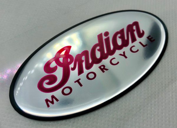 3D Indian Motorcycle logo (Silver black or red)