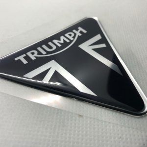 3D Triumph logo (Silver black)