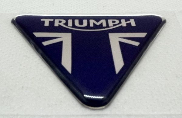 3D Triumph logo (Silver blue)