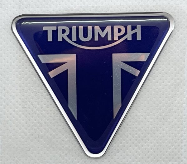 3D Triumph logo (Silver blue)