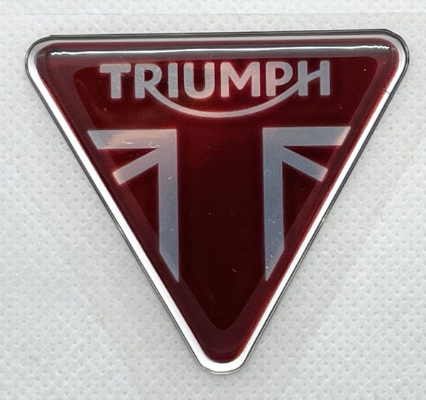 3D Triumph logo (Silver red)