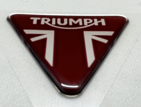 3D Triumph logo (Silver red)