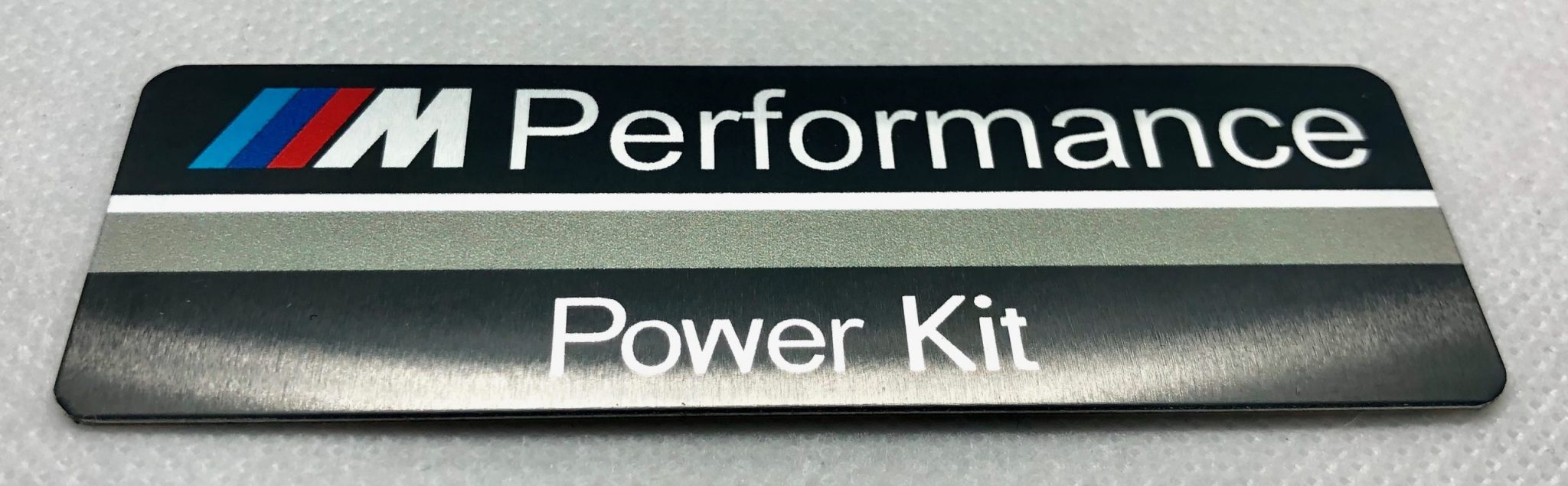 3M Aluminum BMW M Performance Power Kit logo