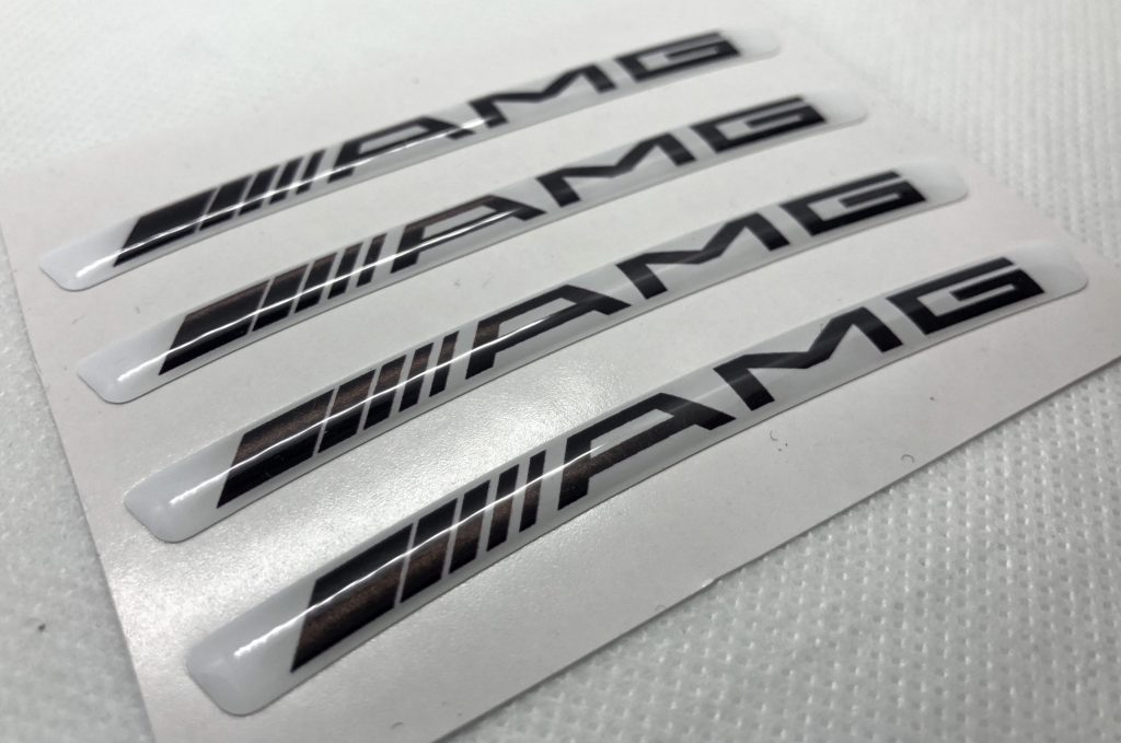 AMG Performance Rims 3D Domed Gel Stickers | 20