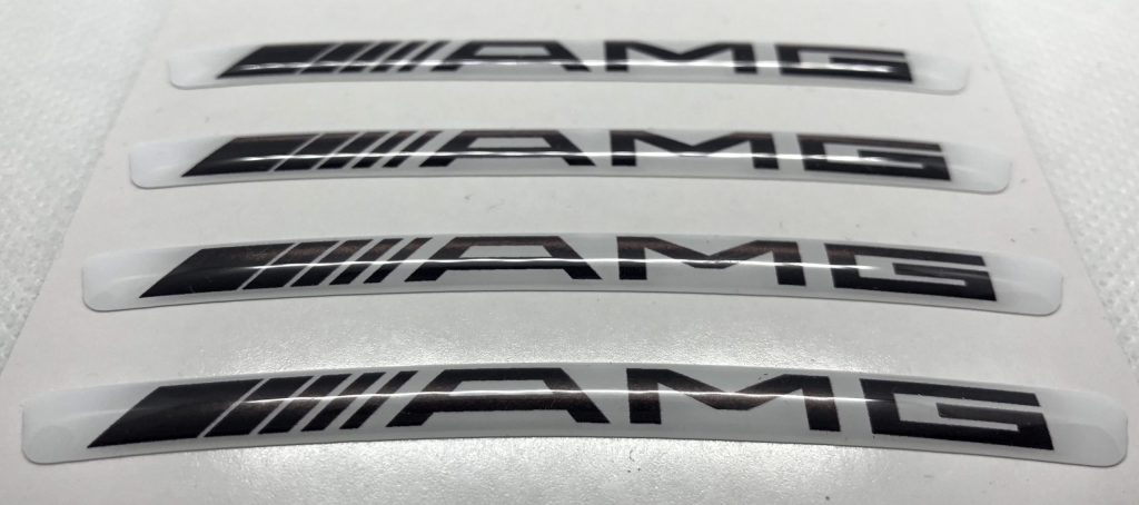 AMG Performance Rims 3D Domed Gel Stickers | 20