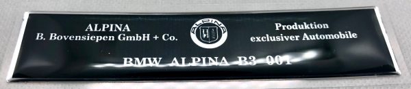 3D BMW Alpina  logo sticker - B7