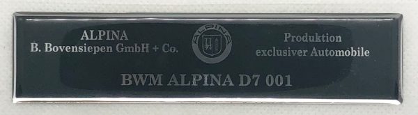 3D BMW Alpina  logo sticker - B7