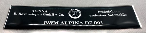 3D BMW Alpina  logo sticker - B7