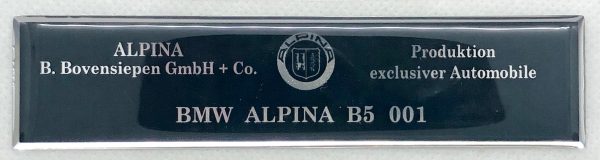 3D BMW Alpina  logo sticker - B7