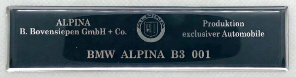 3D BMW Alpina  logo sticker - B7